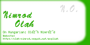 nimrod olah business card